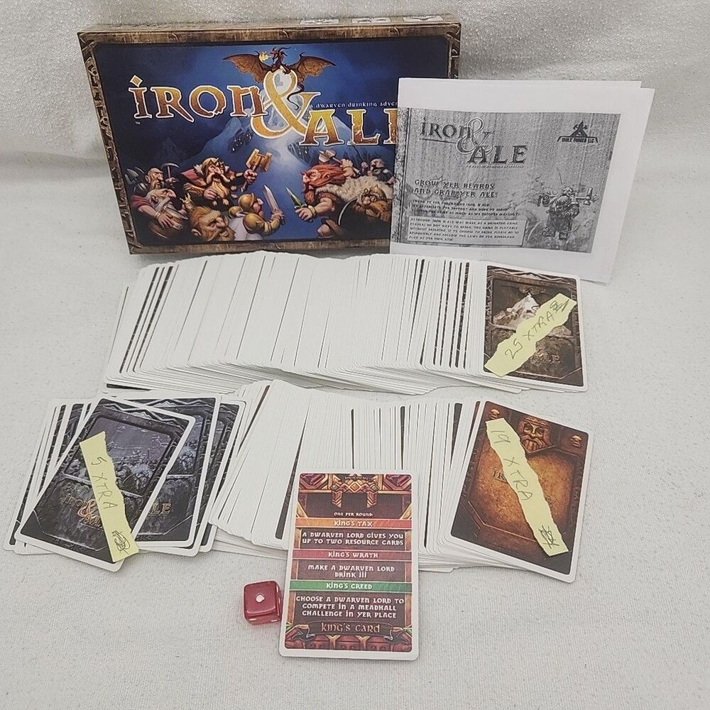 Game Iron & Ale Tableforged Board Dwarven Card Fantasy Adventure 2015 Complete +